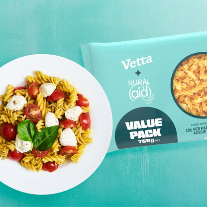 Vetta Rural Aid Spirals Pasta Value Pack 750g