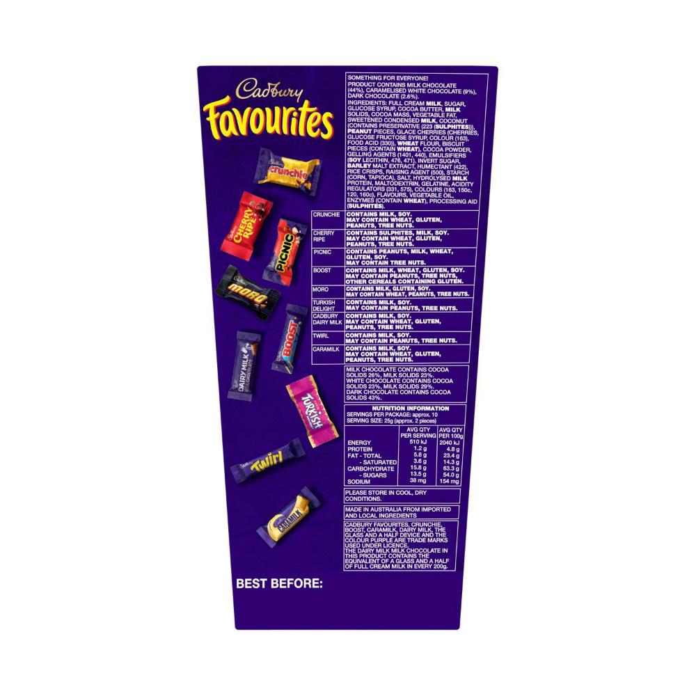 Cadbury Favourites Boxed Chocolate - 265g
