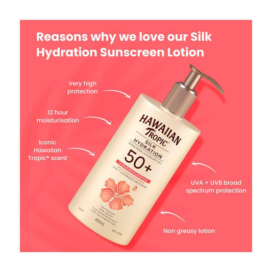 Hawaiian Tropic Silk Hydration Sunscreen Lotion SPF 50+ - 400mL