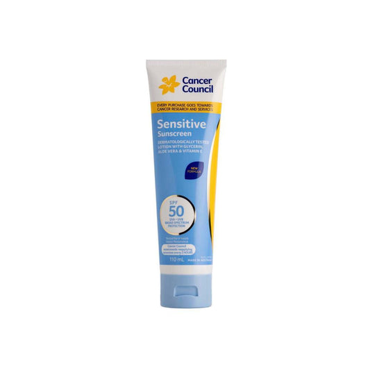 Cancer Council Sensitive Sunscreen SPF 50+ - 110mL