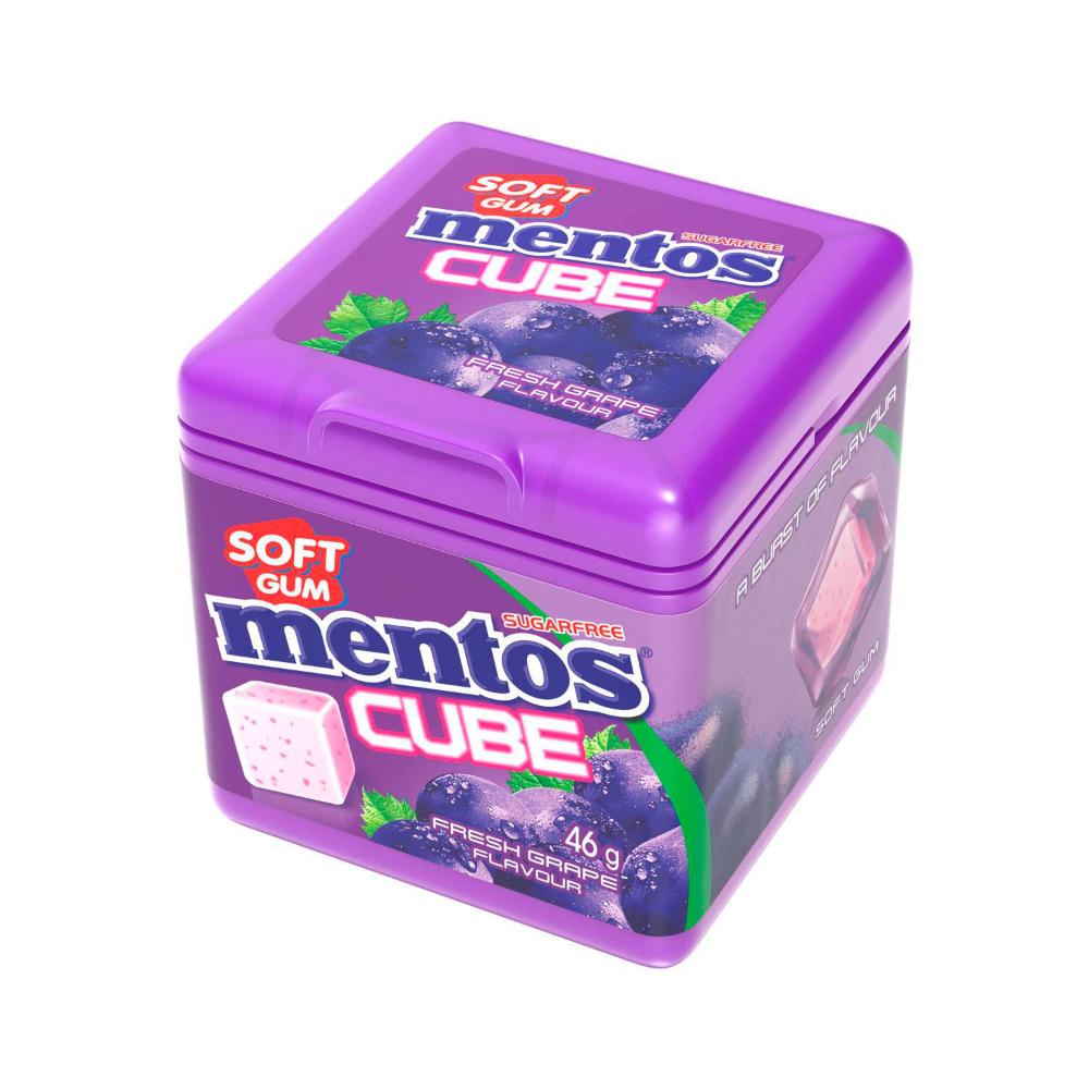 Mentos Cube Gum Ice Grape - 46g