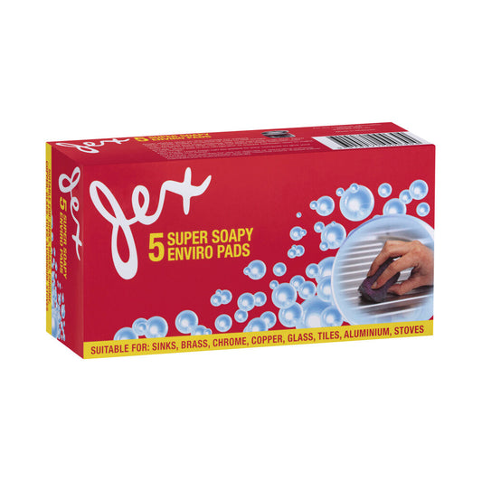 Jex Steel Wool Scourer Soap Pad - 5 pack