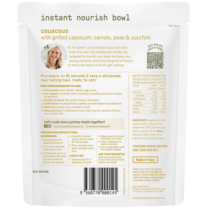 Simply Wholesome Pantry Instant Nourish Bowl Couscous 220g