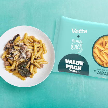 Vetta Rural Aid Penne Pasta Value Pack 750g