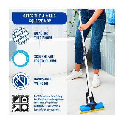 Oates Tilt-a-matic Squeeze Mop - 1 each