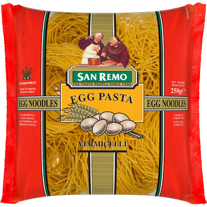 San Remo Vermicelli Egg Noodle Pasta 250g
