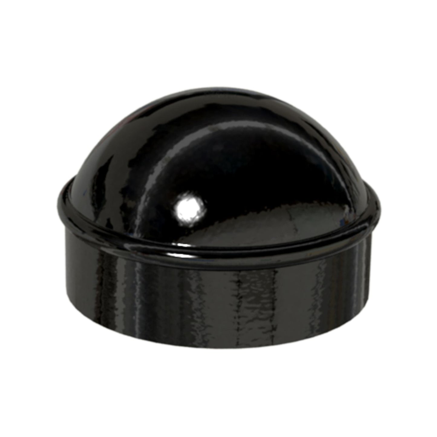 Peak Chain Link Fencing Main Post Cap - 48mm - Black