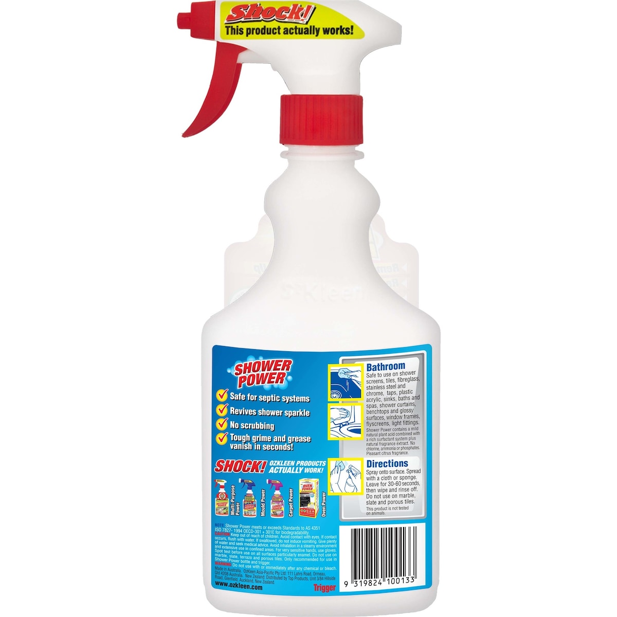Ozkleen Shower Power Citrus Cleaner Trigger 500ml
