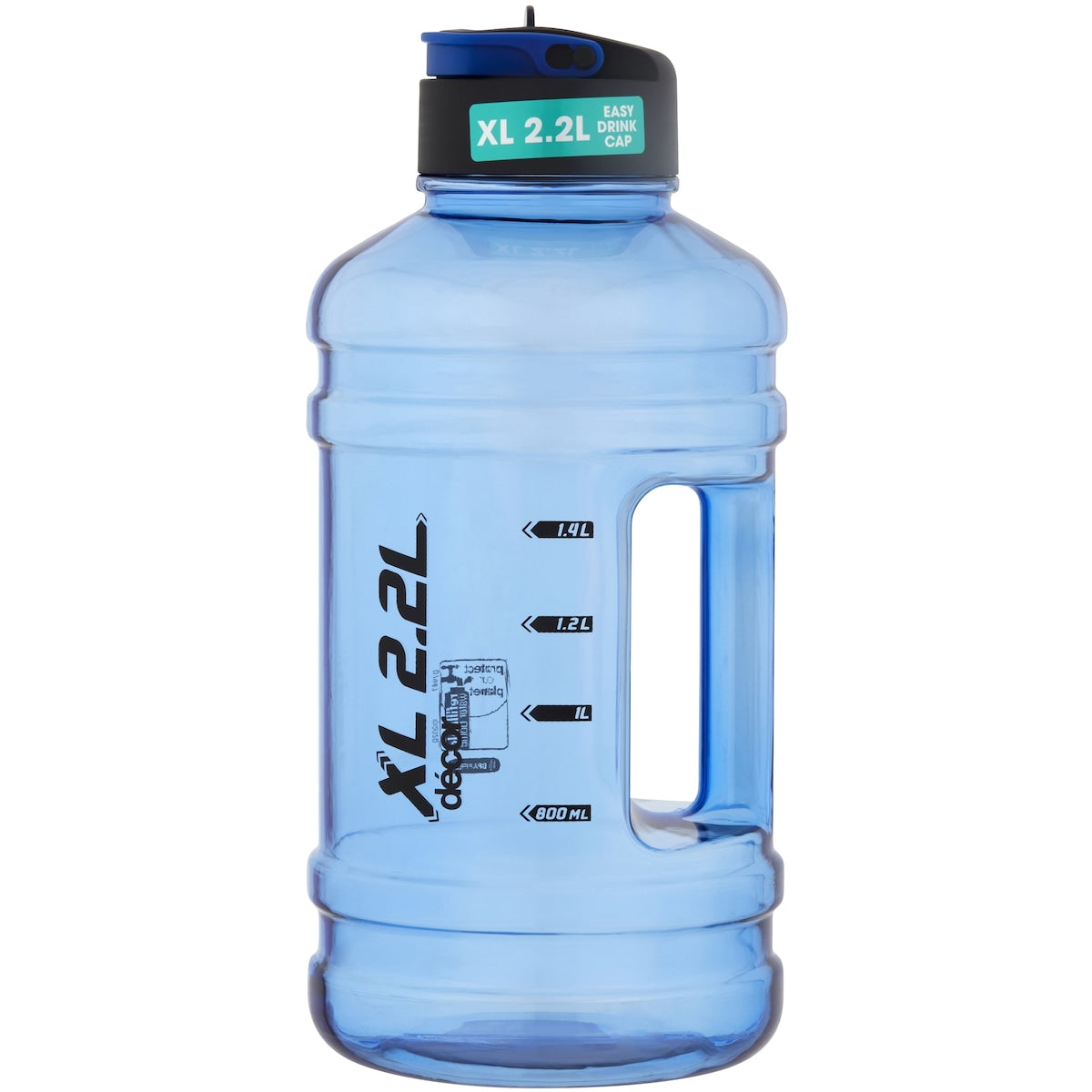 Decor Chugger Xl Tritan Water Drink Bottle Assorted 2.2l Each