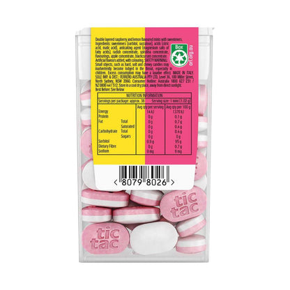 Tic Tac Two Raspberry & Lemon Sugar Free Mints - 38.5g