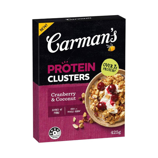 Carman's Protein usters Cranberry & Coconut - 425g