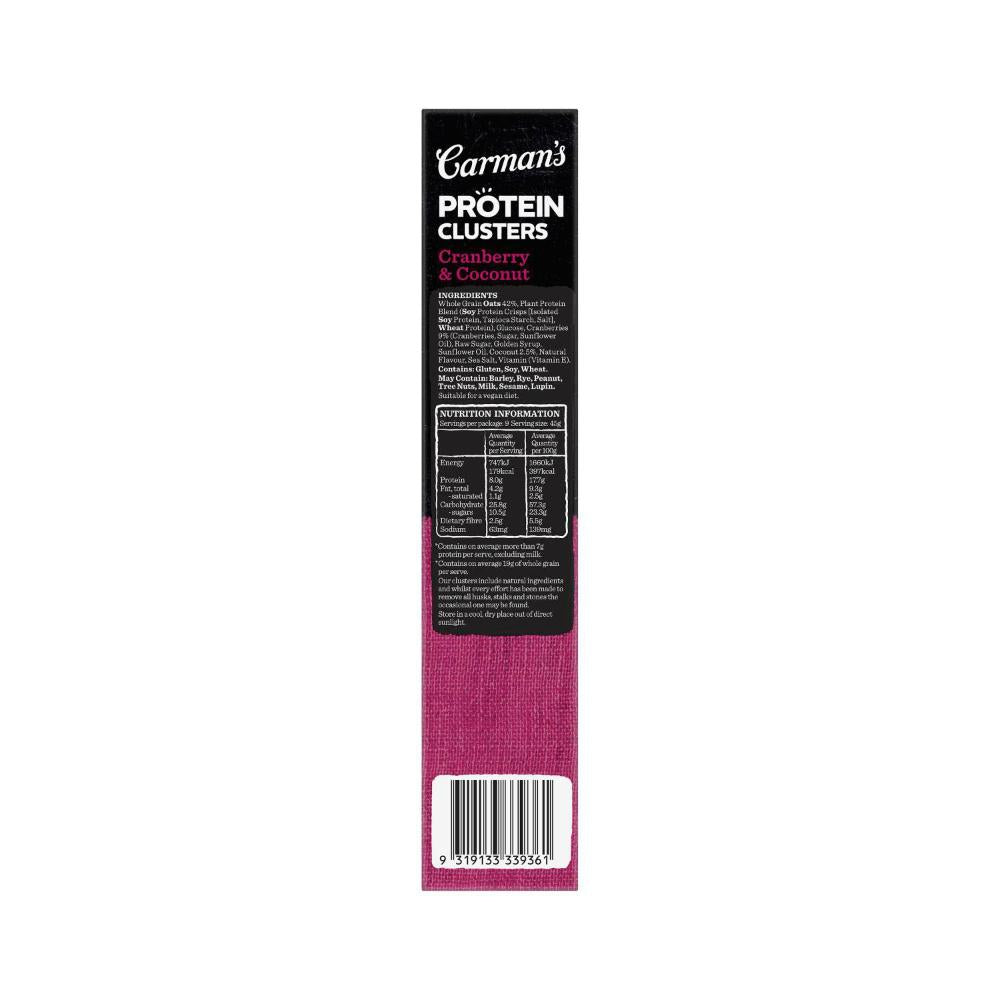 Carman's Protein usters Cranberry & Coconut - 425g