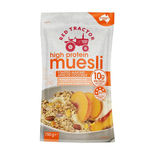 Red Tractor High Protein Toasted Muesli Apricot - Almond - Coconut - 750g