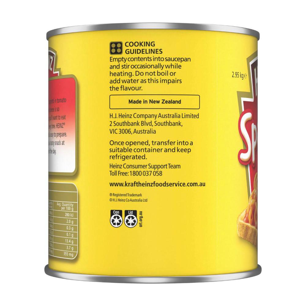 Heinz Spaghetti In Tomato Sauce & Cheese - 2.95kg