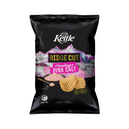 Kettle Ridge Cut Potato Chips Himalayan Salts - 165g