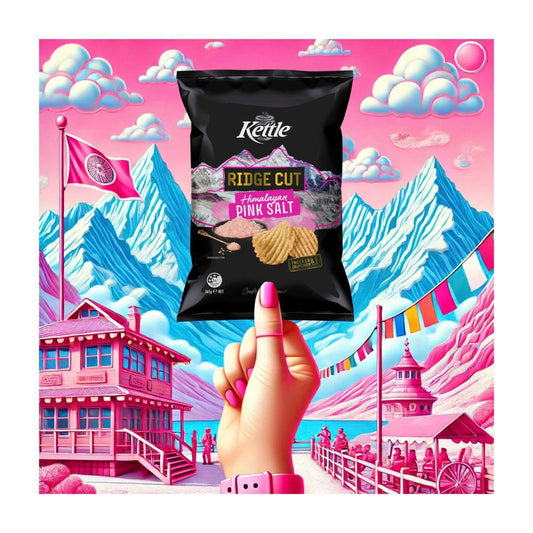 Kettle Ridge Cut Potato Chips Himalayan Salts - 165g