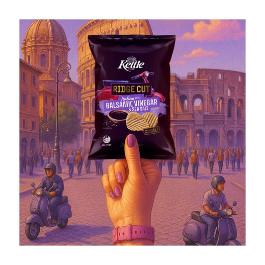 Kettle Ridge Cut Potato Chips Salt & Vinegar - 165g