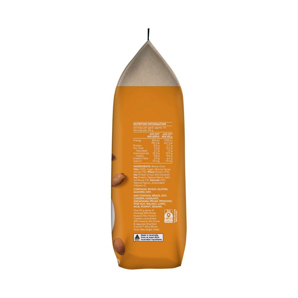 Heritage Mill Protein usters Honey Roasted Nut - 650g