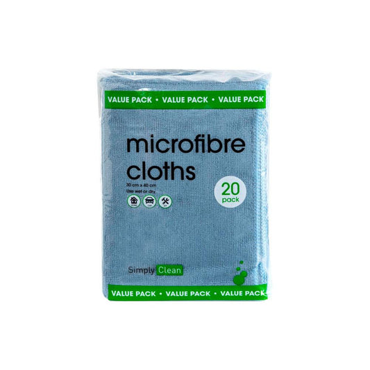 Simply ean Microfibre eaning oths - 20 Pack