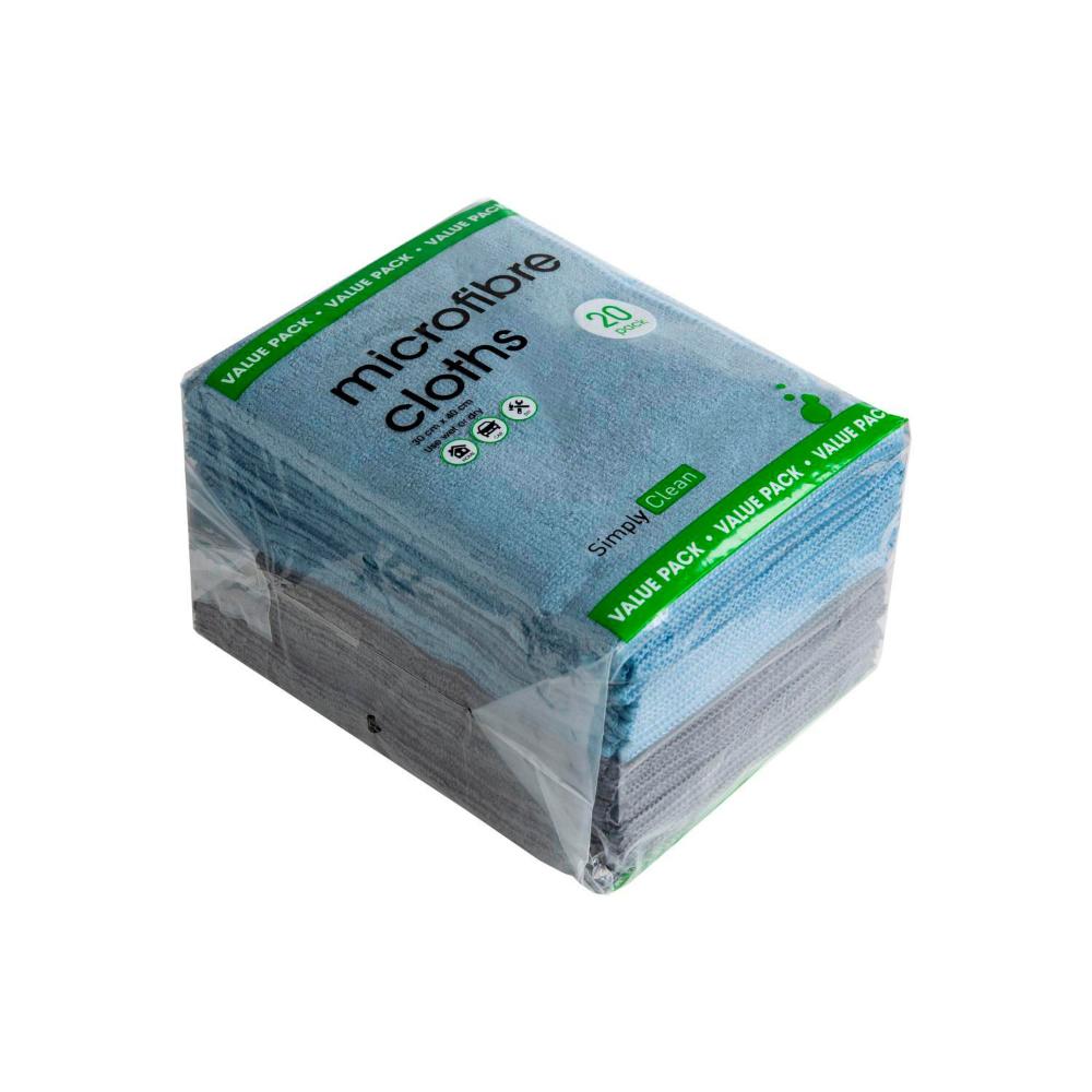 Simply ean Microfibre eaning oths - 20 Pack