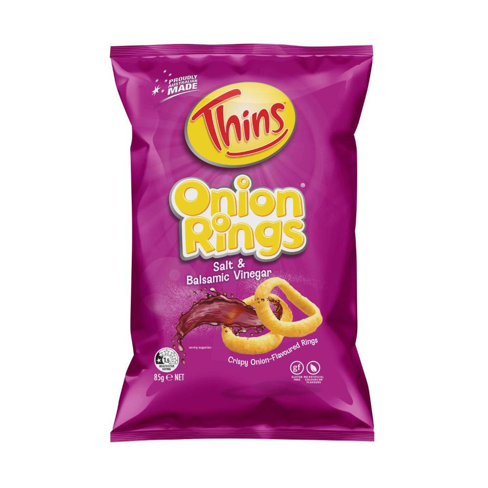 Thins Onion Rings Salt & Vinegar - 85g