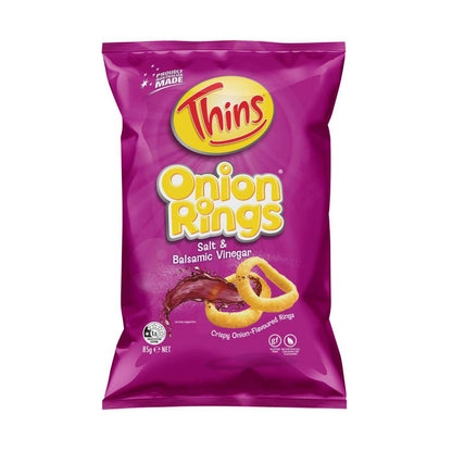 Thins Onion Rings Salt & Vinegar - 85g