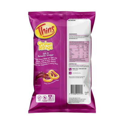 Thins Onion Rings Salt & Vinegar - 85g