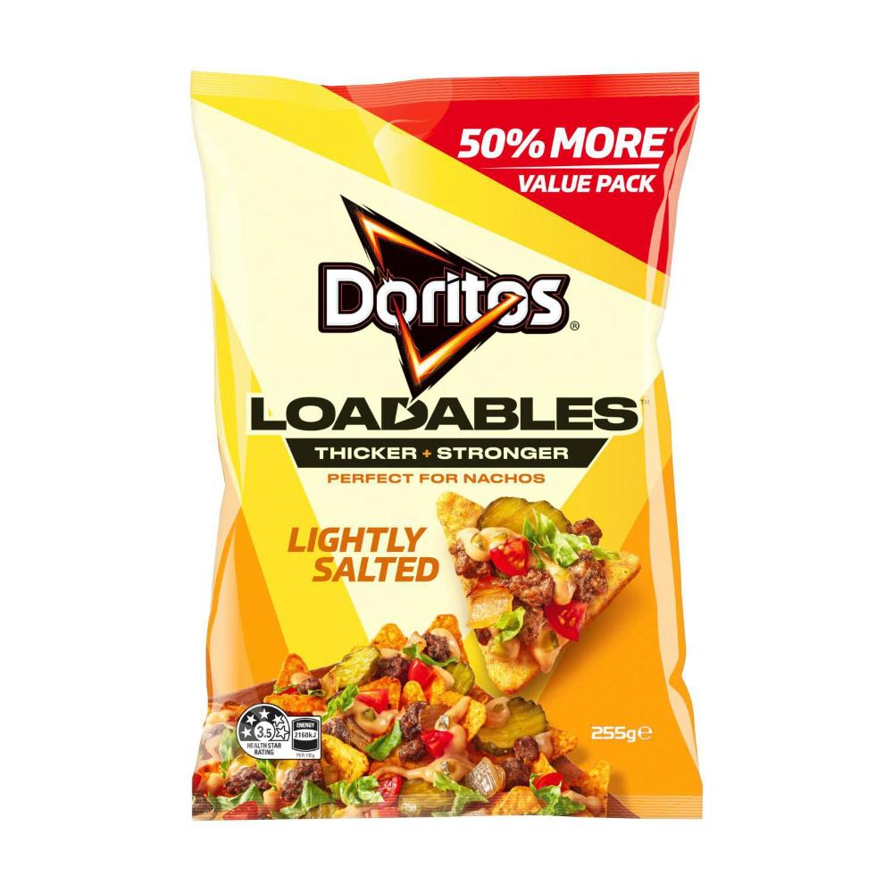 Doritos Loadable Corn Chips Lightly Salted - 255g