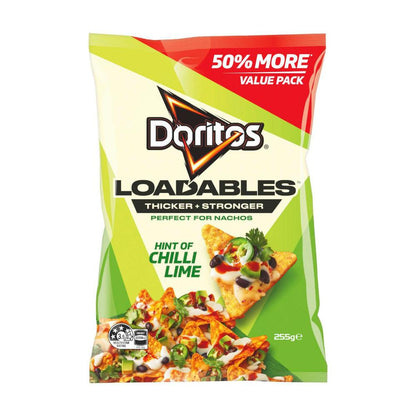 Doritos Loadable Corn Chips Lime - 255g