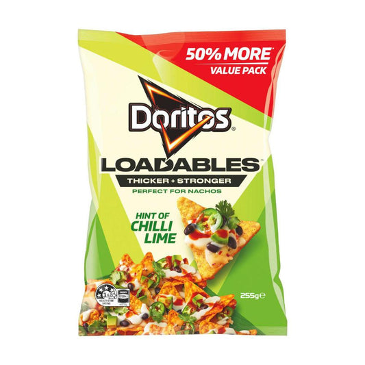 Doritos Loadable Corn Chips Lime - 255g
