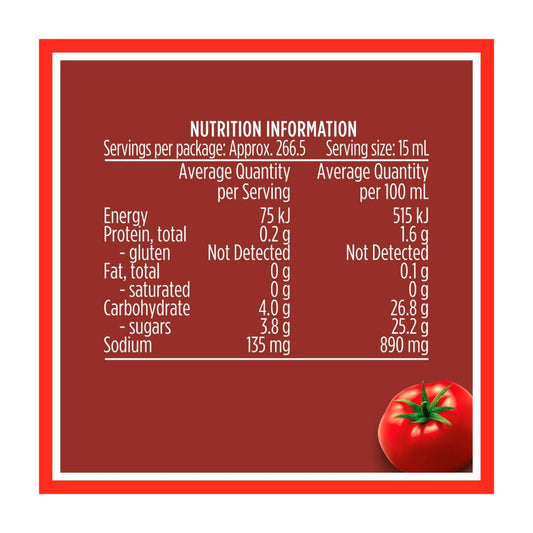 Heinz Big Red Tomato Sauce - 4 L