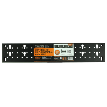 Storease Wall Storage System Hook Panel - 540 x 100mm - Black