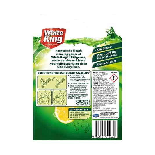 White King In Bowl Power Clean Twin Pack Citrus Burst 2x50g - 100g