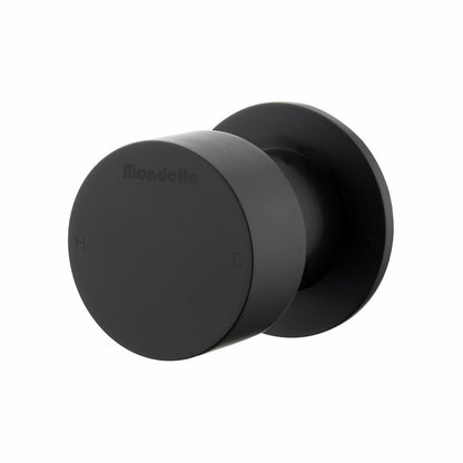 Mondella Black Shower Mixer - 35mm Brass - Matte Finish - Easy Install