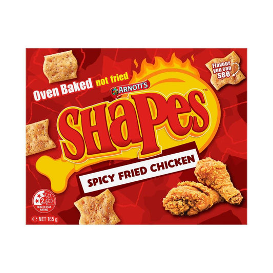 Arnott's Shapes Snacks Spicy Fried Chicken - 165g