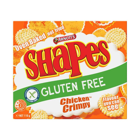 Arnott's Gluten Free Shapes Biscuits Chicken Crimpy - 110g