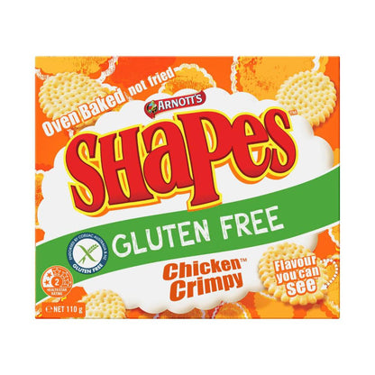 Arnott's Gluten Free Shapes Biscuits Chicken Crimpy - 110g