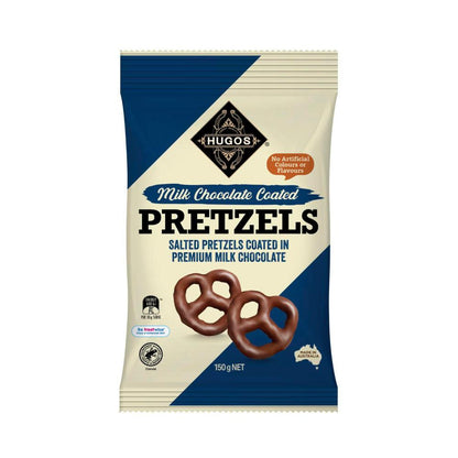 Hugos Milk Chocolate Pretzels - 150g