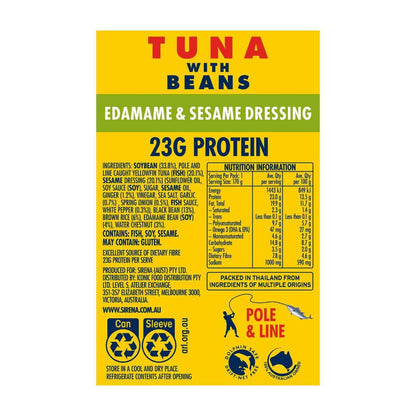 Sirena Tuna With Beans Edamame & Sesame Dressing - 170g