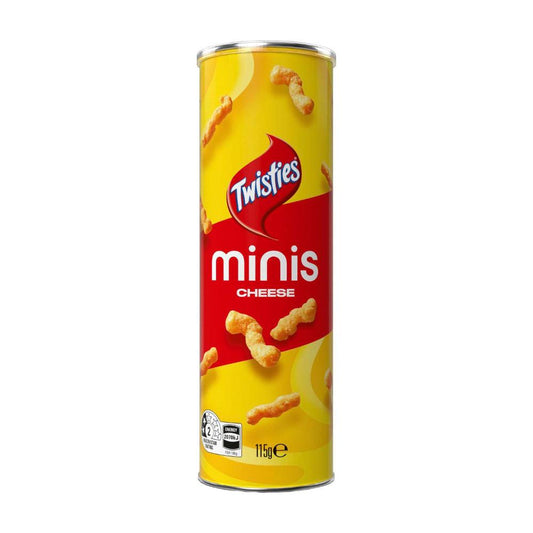 Twisties Minis Cheese Flavoured Snacks - 115g