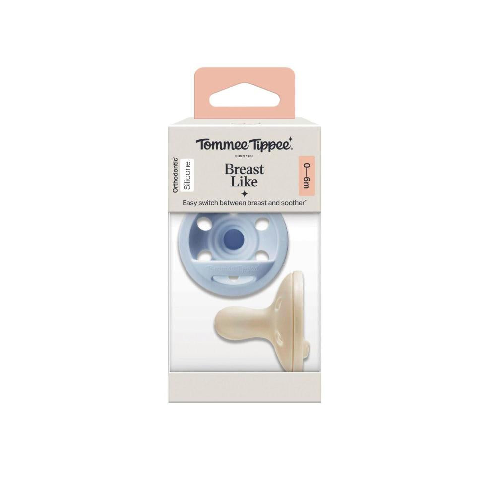 Tommee Tippee Breast Like Soother 0-6m - 2 Pack