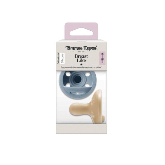Tommee Tippee Breast Like Soother 6-18m - 2 Pack