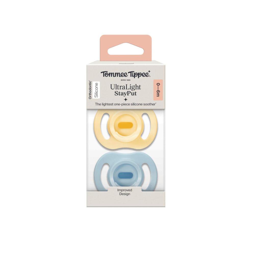 Tommee Tippee Ultralight Soother 0-6m - 2 Pack