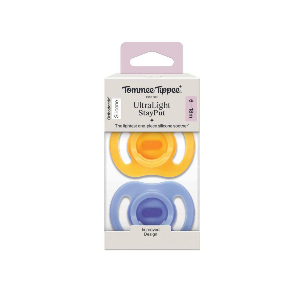 Tommee Tippee Ultralight Soother 6-18m - 2 Pack