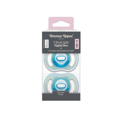 Tommee Tippee Ultralight Night Soother 18-36m - 2 Pack
