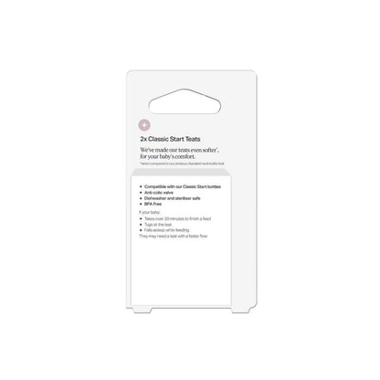 Tommee Tippee Narrow Neck Medium Flow Teat 3m+ - 2 Pack