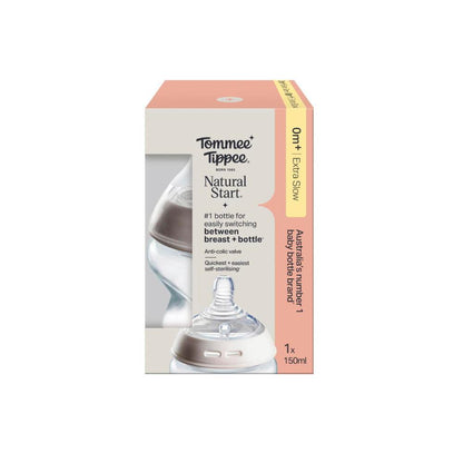 Tommee Tippee Natural Start Bottle 0m+ 150ml - 1 Pack