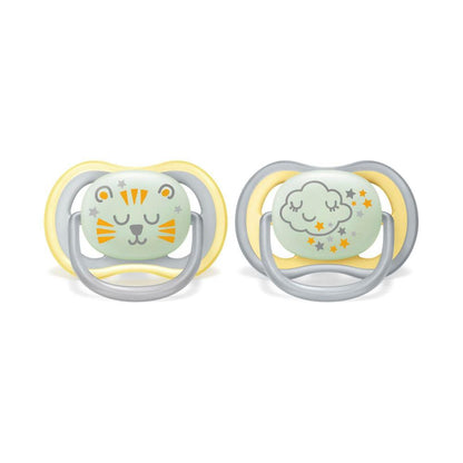Philips Avent Ultra Air Soother Nighttime Glow 18+ Months - 2 Pack