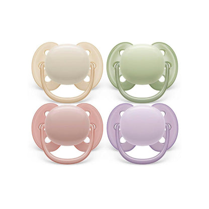 Philips Avent Ultra Soft Soother 0-6 Months Plain Mixed - 2 Pack