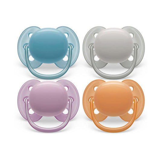 Philips Avent Ultra Soft Soother 6-18 Months Plain Mixed - 2 Pack